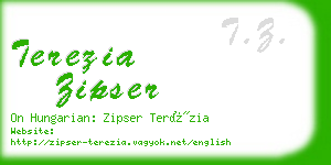 terezia zipser business card